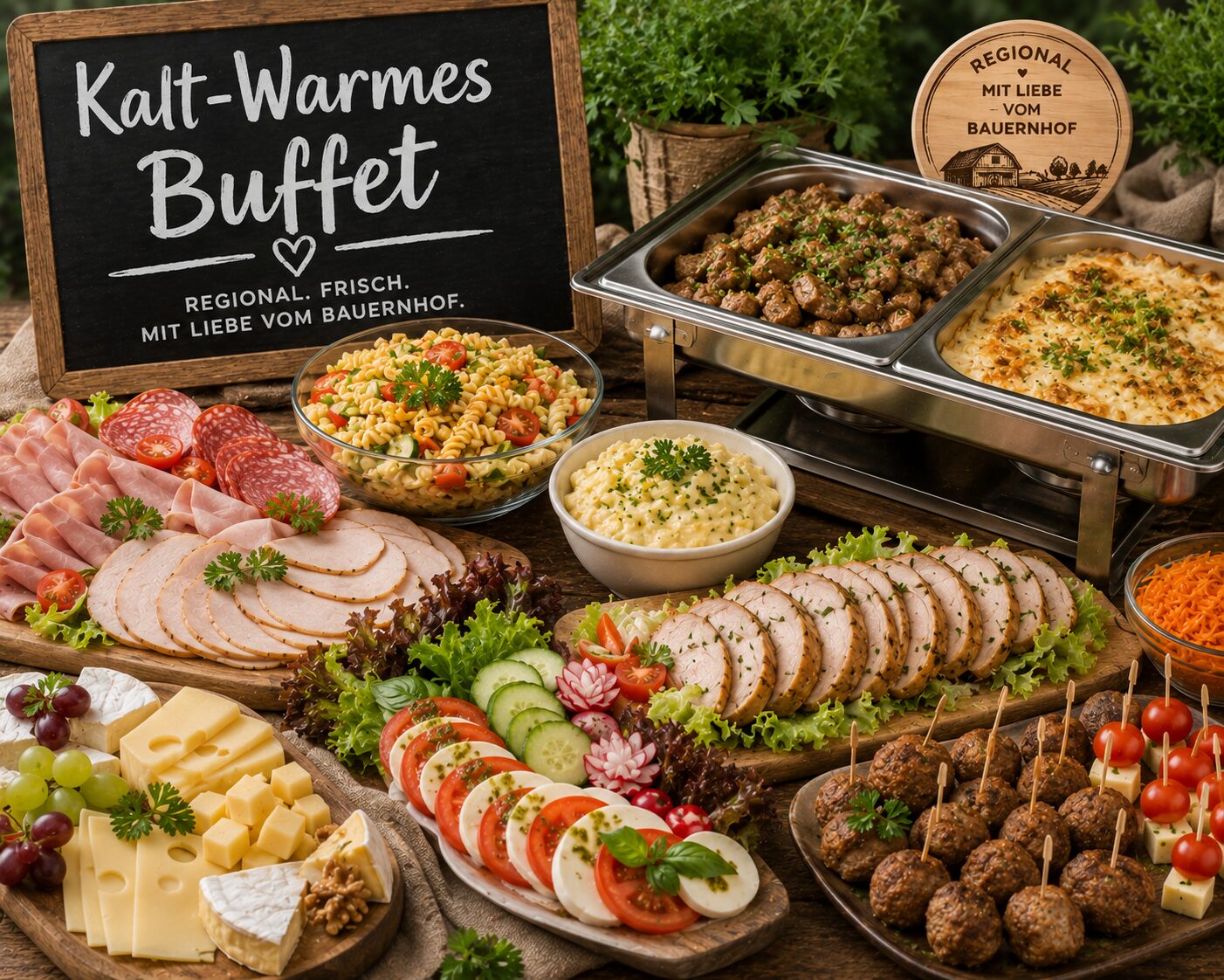 Kalt-warmes Buffet